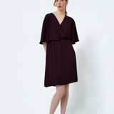 INGA DRESS, Midnight plum