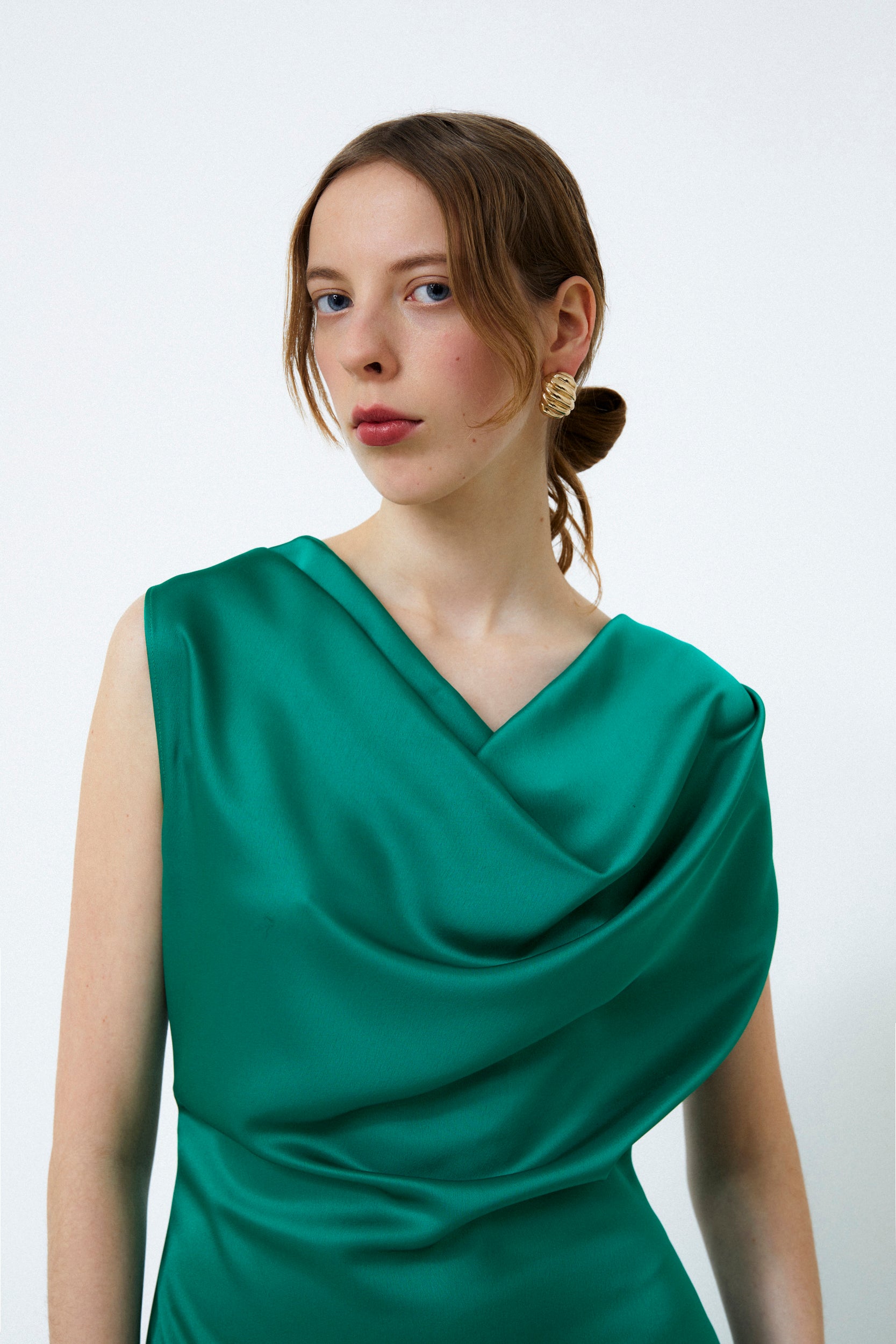 THELMA EVENING DRESS, JADE