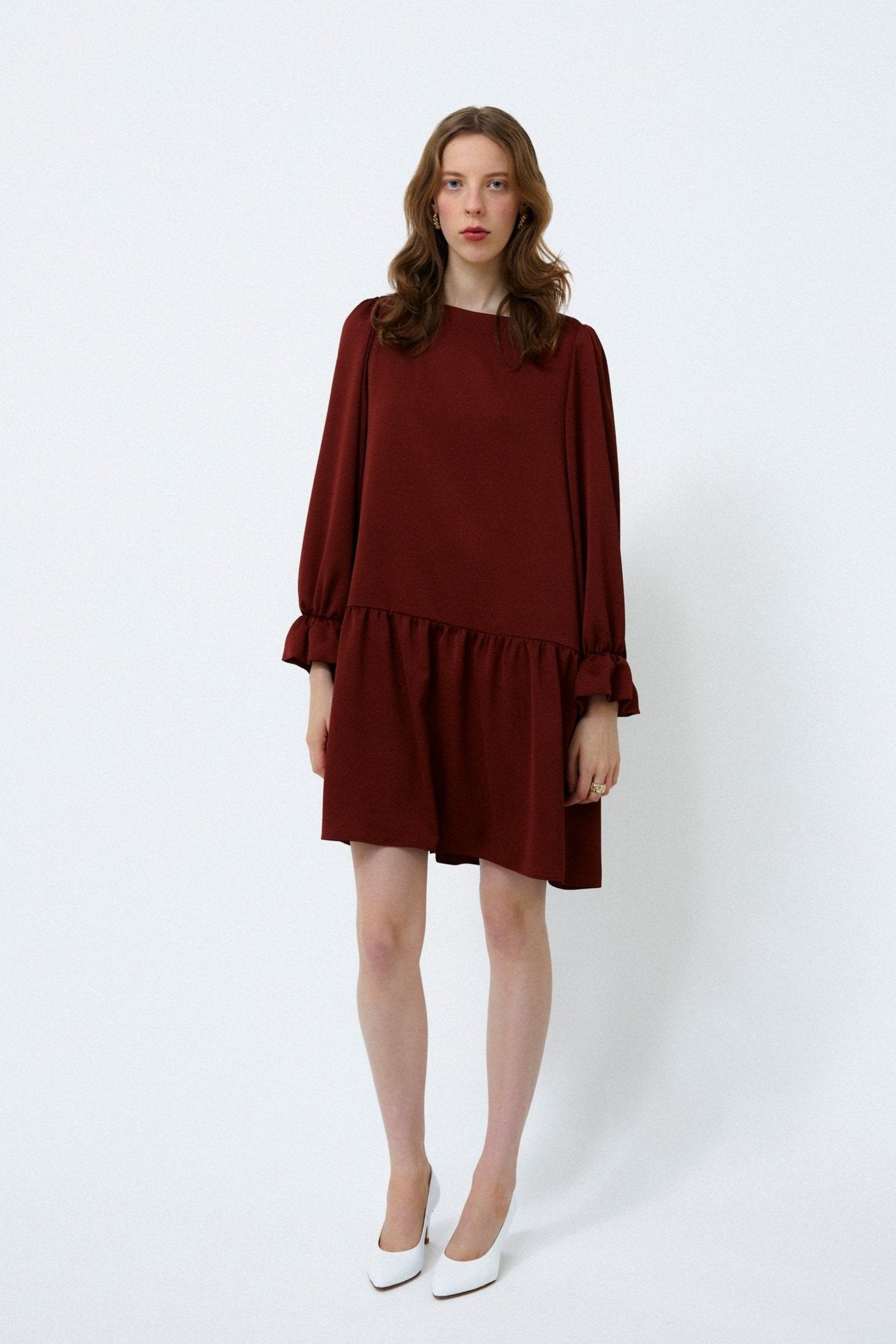 BIANCA DRESS, Chestnut