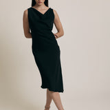 WATERLILY DRESS, Black