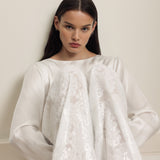 MAY PAILLETTE PANTS, White