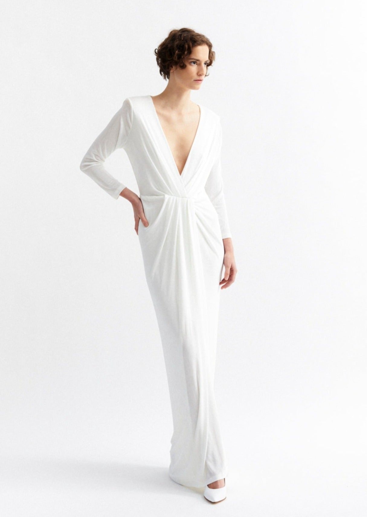 FLORENCE GOWN, WHITE