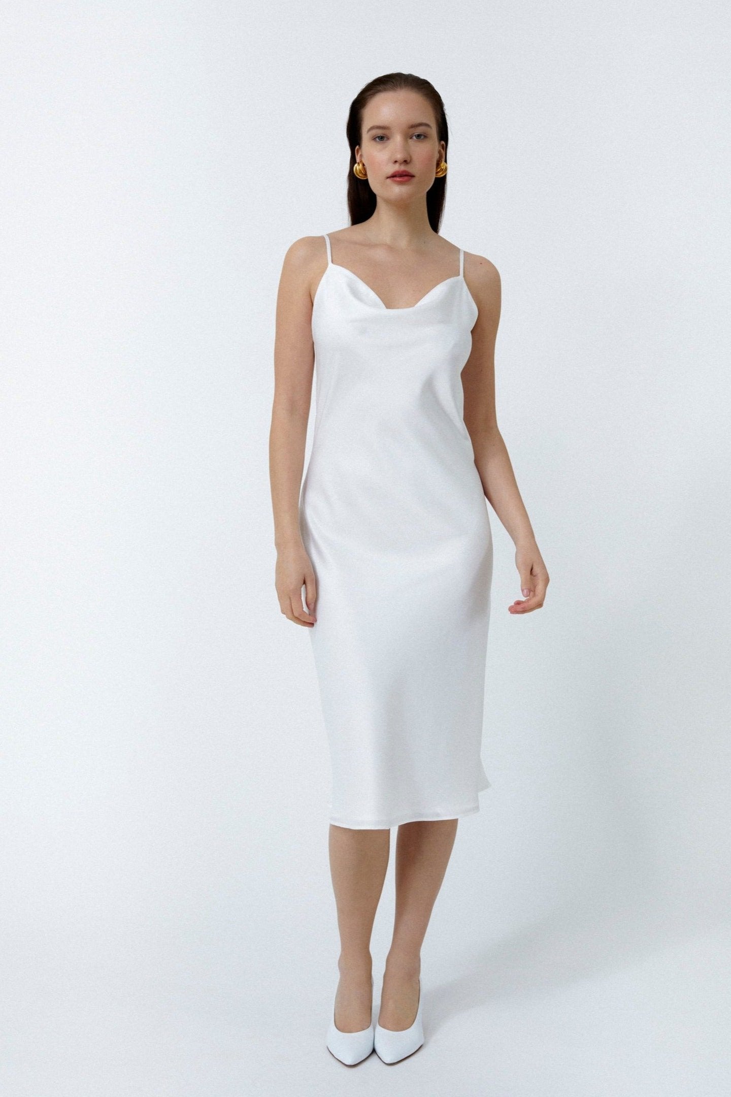 WAVE DRESS, WHITE