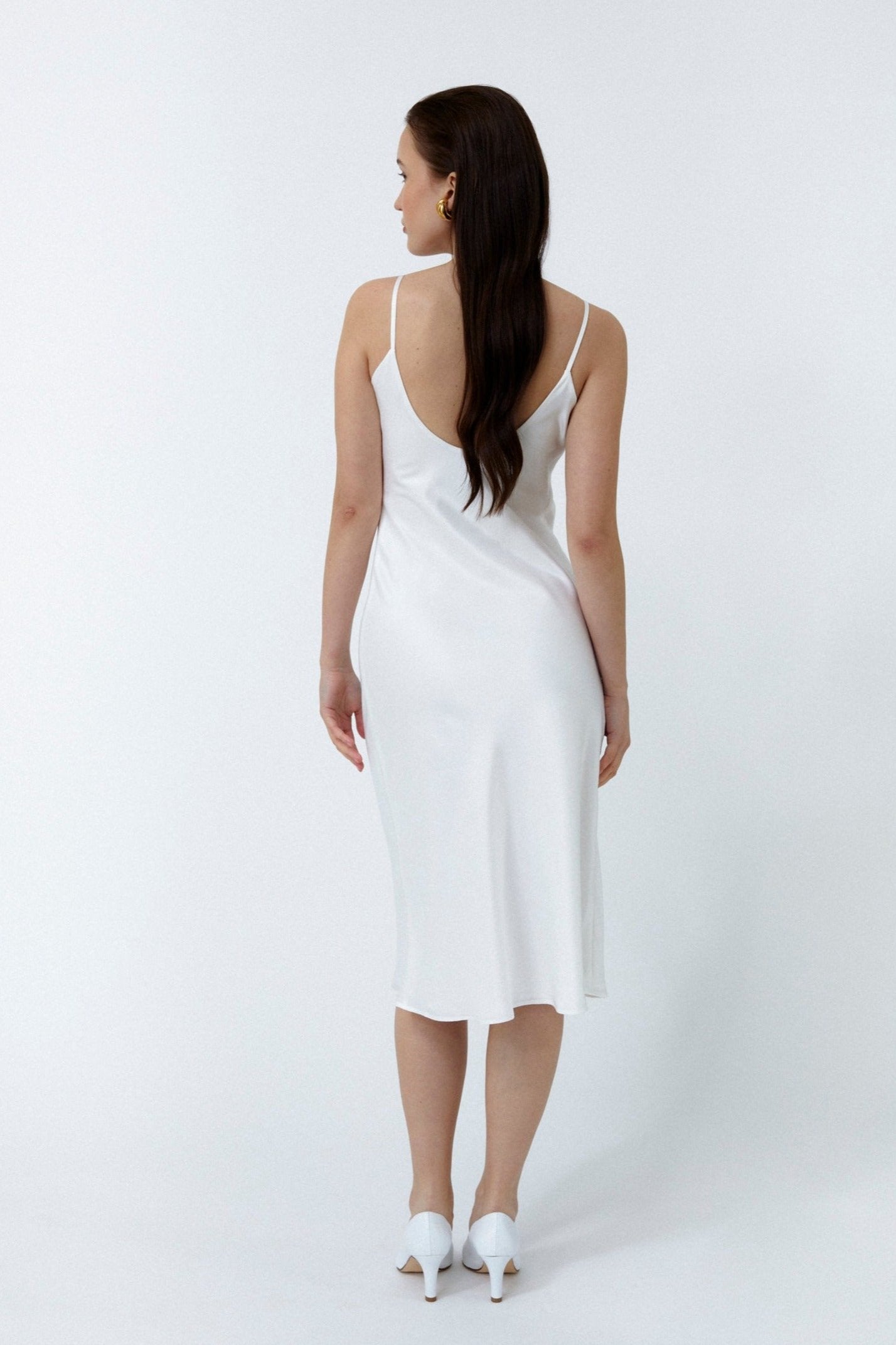 WAVE DRESS, WHITE