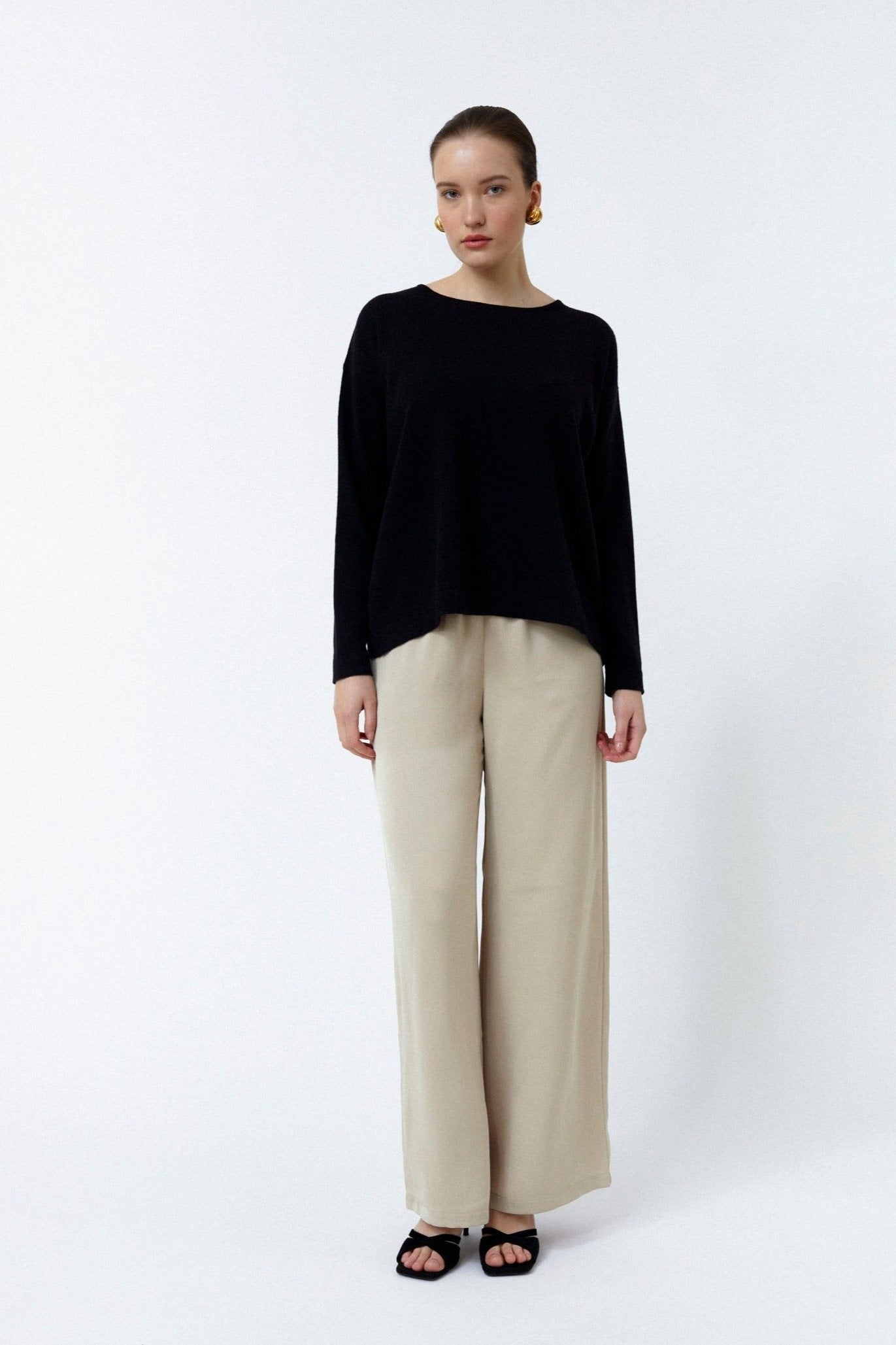 LYKKE SWEATER, Black