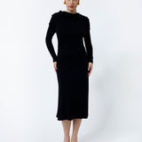 JOANNA MERINO DRESS, Black