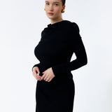 JOANNA MERINO DRESS, Black