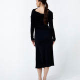 JOANNA MERINO DRESS, Black