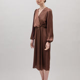 LUNA DRESS, Brown