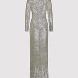 LANA PAILLETTE GOWN, Silver