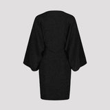 LUCY DRESS, Glitter black