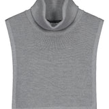 MERIN BIB NECK COLLAR, Grey melange