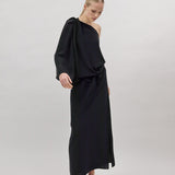 SORROW MAXI DRESS, Black