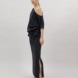 SORROW MAXI DRESS, Black