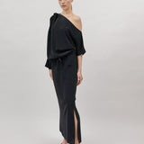 SORROW MAXI DRESS, Black