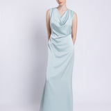 THELMA EVENING DRESS, Aqua