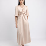 LAURELLE MIDI DRESS, Nougat