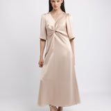 LAURELLE MIDI DRESS, Nougat