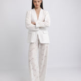 MAY PAILLETTE PANTS, White