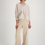 SHELL BLOUSE, Ivory