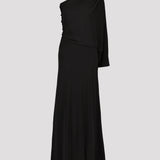 SHOULDER EVENING DRESS, Black