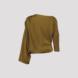 SORROW SATIN BLOUSE, Kiwi
