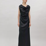 THELMA EVENING DRESS, Black