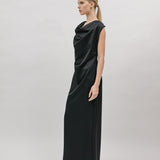 THELMA EVENING DRESS, Black