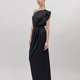 TULIP MAXI DRESS, Black