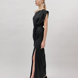 TULIP MAXI DRESS, Black