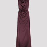 THELMA EVENING DRESS, Wine