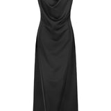 THELMA EVENING DRESS, BLACK