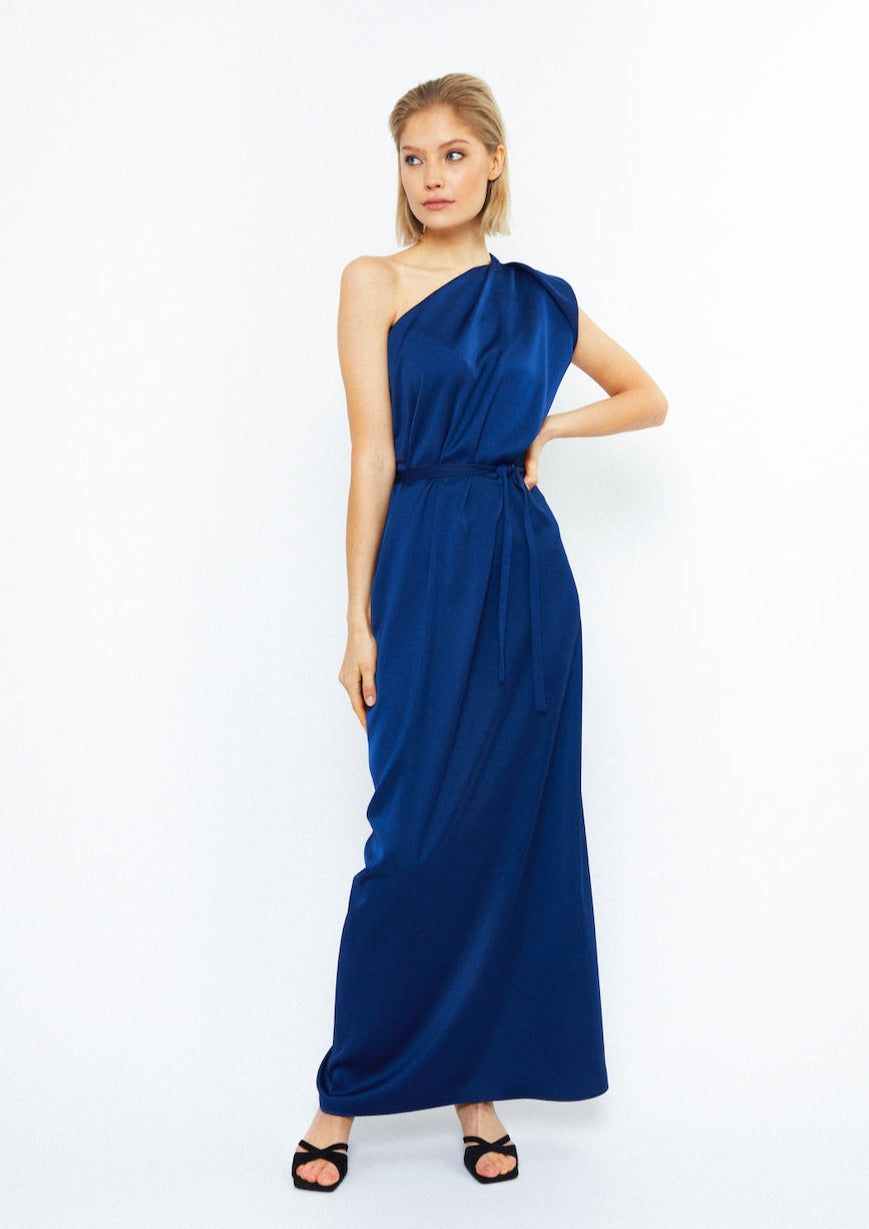 TULIP MAXI DRESS, Royal Blue