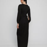 VALENCIA EVENING DRESS, Black