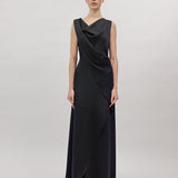 VIOLA EVENING DRESS, Black