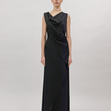 VIOLA EVENING DRESS, Black