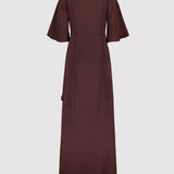 VENLA EVENING DRESS, Wine