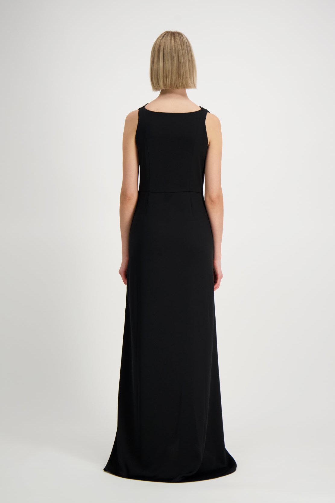 VIOLA EVENING DRESS, BLACK