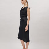 WATERLILY DRESS, Black