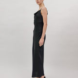 WAVE MAXI DRESS, Black