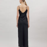 WAVE MAXI DRESS, Black