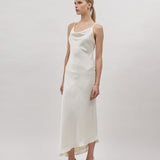 WILLOW SATIN DRESS, Ivory