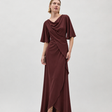 VENLA EVENING DRESS, Wine