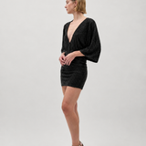 LUCY DRESS, Glitter black