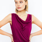 VIOLA EVENING DRESS, DEEP FUCHSIA