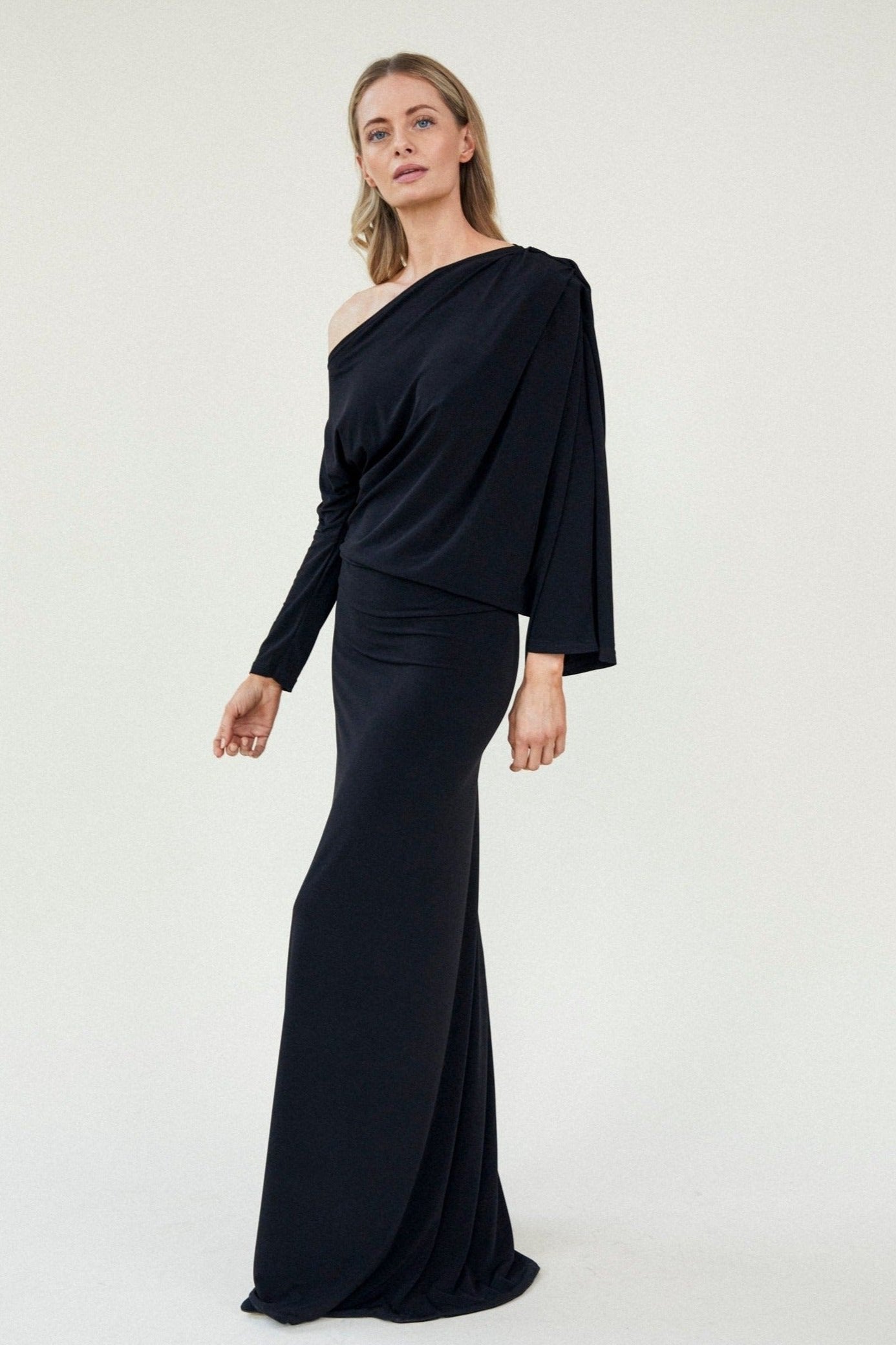 SORROW EVENING DRESS, BLACK